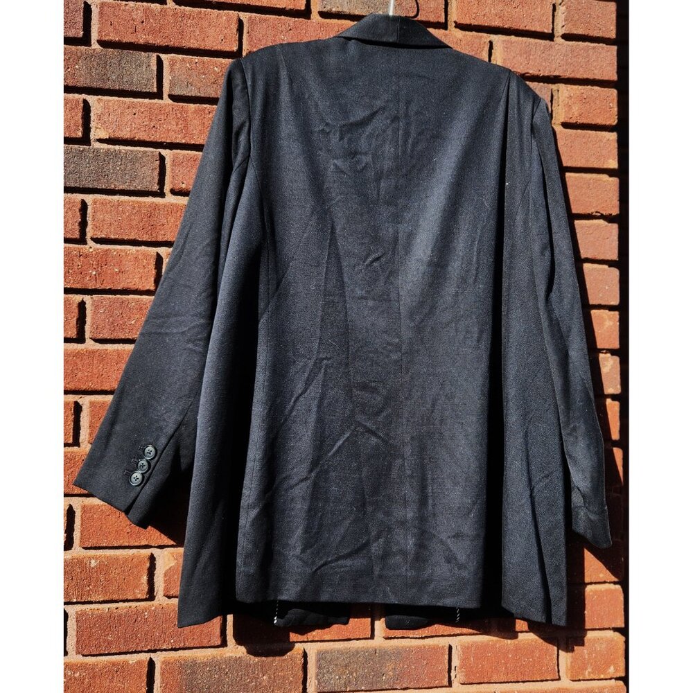 The Limited Women's One Button Patch Pocket Blazer Black Sz 18W NWT - Picture 6 of 8